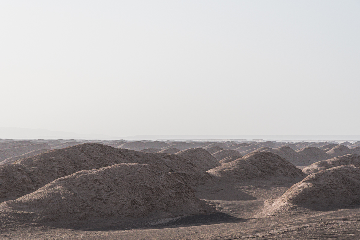 Golvend landschap in Dasht-e Lut in Iran