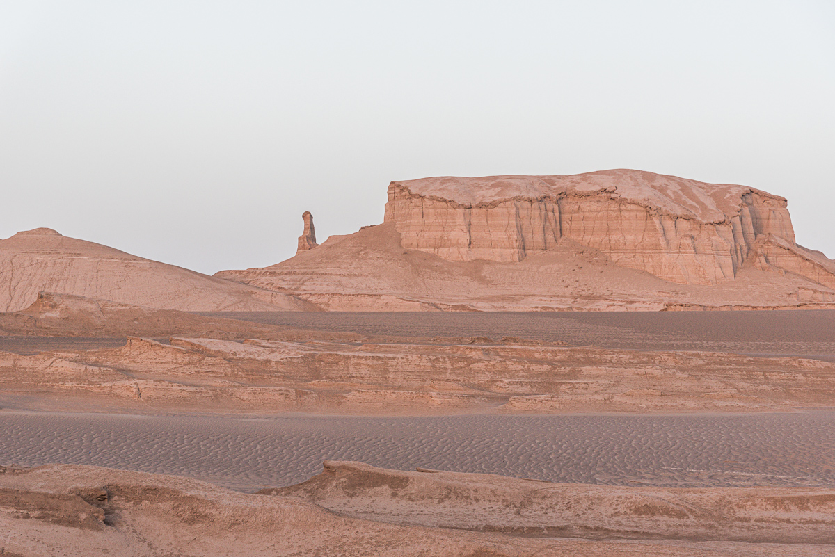 Zonsondergang in Dasht-e Lut