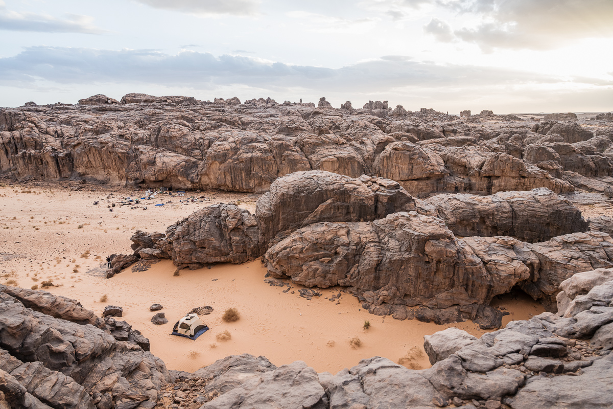 Kampeerplaats in de Sahara
